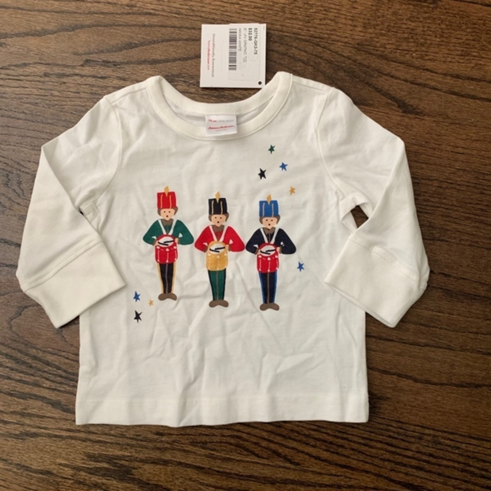 NWT Hanna Andersson‎ Drummer Shirt Sz 12-18M (75)